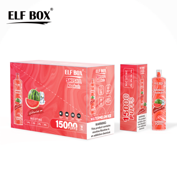 ELF BOX LS15000 Puff Shisha Hookah 0% 2% 5% Nicotine Rechargeable Disposable Vape Wholesale - JumpVape - 5