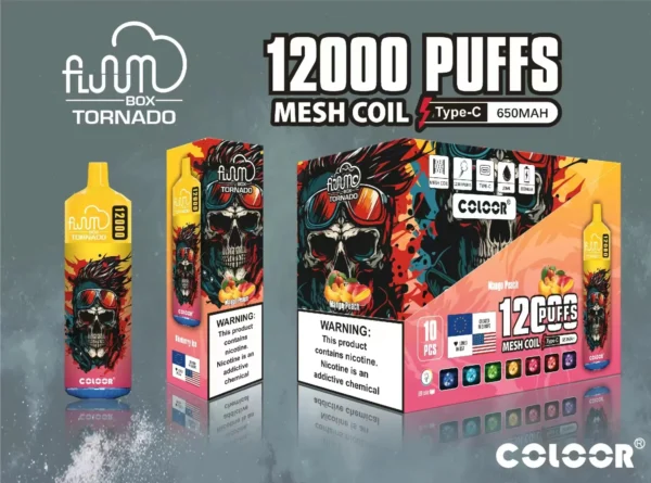 FLUUM BOX 12000 Puffs 0% 2% 3% 5% Nicotine Rechargeable Vipe Pods Pods E-Cigarette - JumpVape - 6