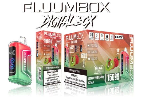 FluuM Digital Box TN 15000 Puffs 0% 2% 3% 5% Nicotine Rechargeable Vape Pods Pods E-Cigarette - JumpVape - 6