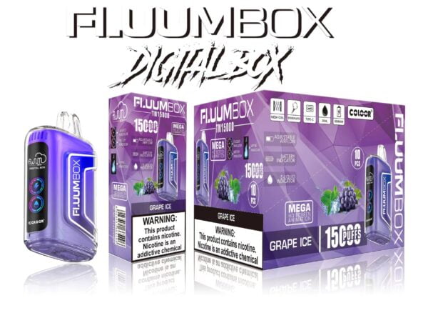 FluuM Digital Box TN 15000 Puffs 0% 2% 3% 5% Nicotine Rechargeable Vipe Pods Pods E-Cigarette - JumpVape - 5