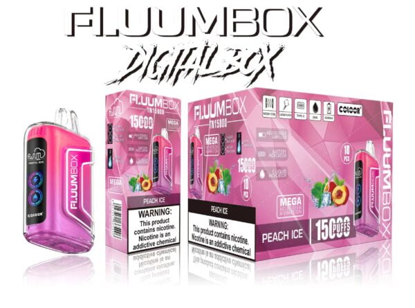 Ψηφιακό κουτί FluuM TN 15000 Puffs 0% 2% 3% 5% Nicotine Rechargeable Vape Pen Pods χονδρικής πώλησης - JumpVape - 3