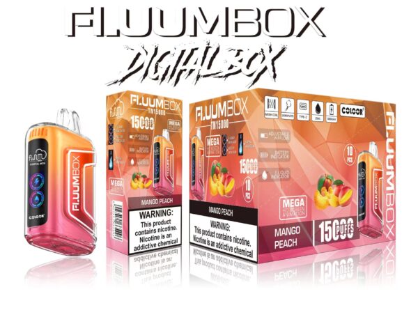 FluuM Digital Box TN 15000 Puffs 0% 2% 3% 5% Nicotine Rechargeable Vape Pods Pods E-Cigarette Χονδρική - JumpVape - 13