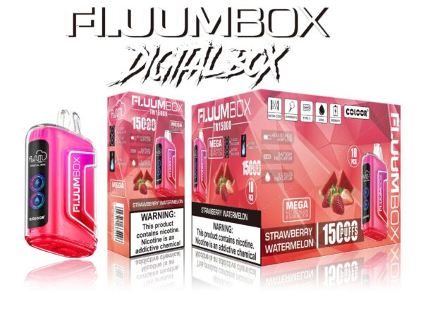 FluuM Digital Box TN 15000 Puffs 0% 2% 3% 5% Nicotine Rechargeable Vape Pods Pods E-Cigarette - JumpVape - 12