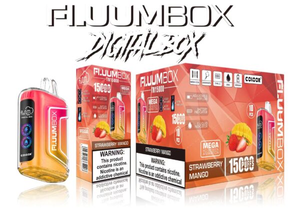 FluuM Digital Box TN 15000 Puffs 0% 2% 3% 5% Nicotine Rechargeable Vipe Pods Pods E-Cigarette - JumpVape - 11