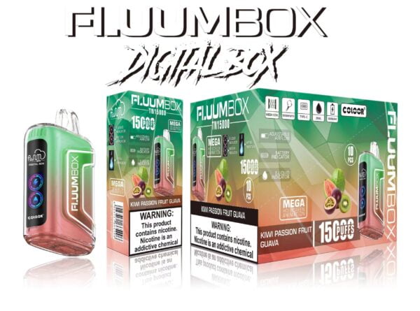 Ψηφιακό κουτί FluuM TN 15000 Puffs 0% 2% 3% 5% Nicotine Rechargeable Vipe Stol Pods E-Cigarette - JumpVape - 10