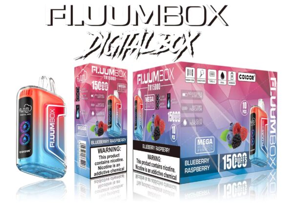 FluuM Digital Box TN 15000 Puffs 0% 2% 3% 5% Nicotine Rechargeable Vape Pods Pods E-Cigarette - JumpVape - 8
