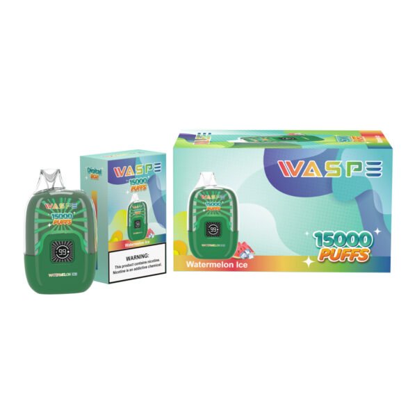 Цифровая коробка WASPE 15000 PUFFS 0% 2% 3% 5% Никотиновый одноразовый вейп оптом - JumpVape - 8