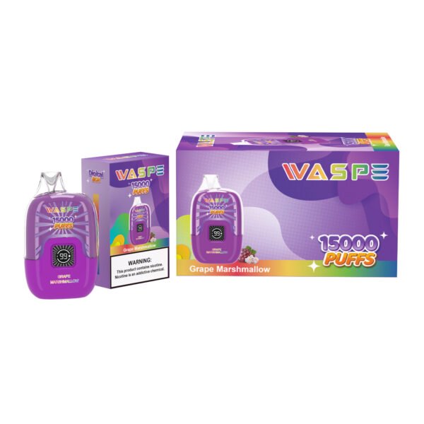 Цифровая коробка WASPE 15000 PUFFS 0% 2% 3% 5% Никотиновый одноразовый вейп оптом - JumpVape - 10