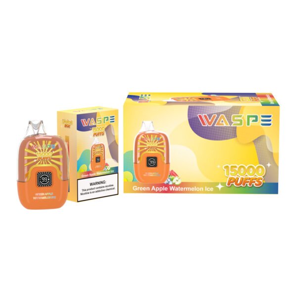 Цифровая коробка WASPE 15000 PUFFS 0% 2% 3% 5% Никотиновый одноразовый вейп оптом - JumpVape - 11