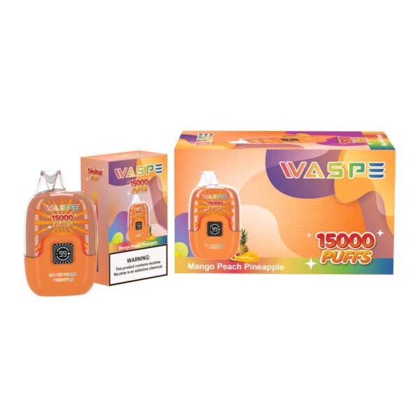 Цифровая коробка WASPE 15000 PUFFS 0% 2% 3% 5% Никотиновый одноразовый вейп оптом - JumpVape - 12