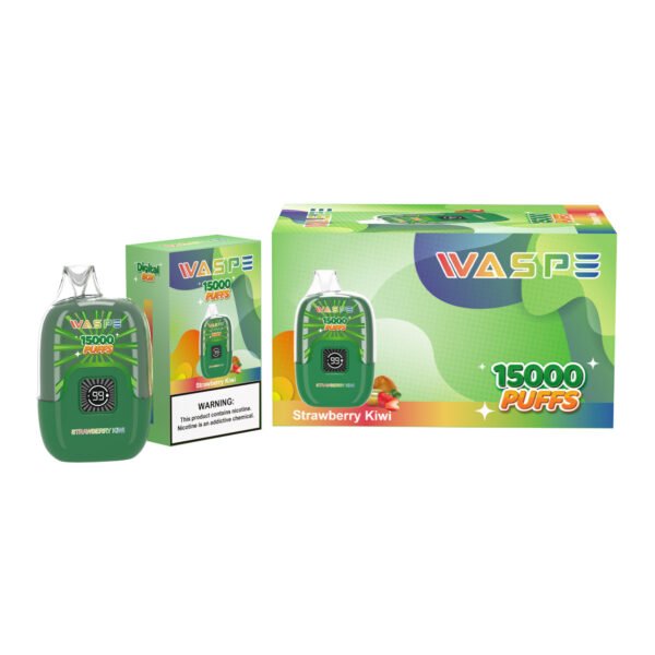 Цифровая коробка WASPE 15000 PUFFS 0% 2% 3% 5% Никотиновый одноразовый вейп оптом - JumpVape - 5