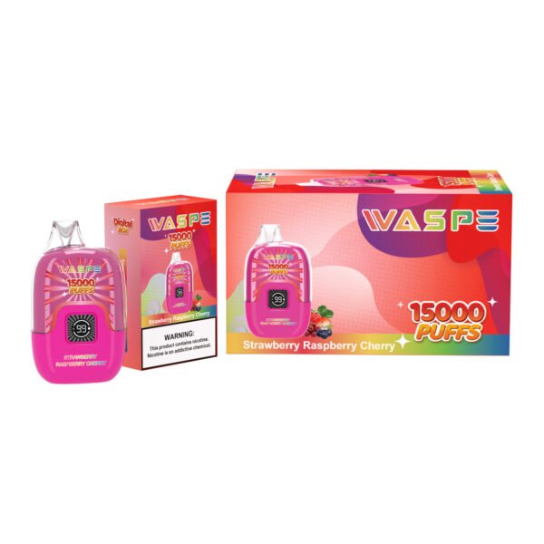 Цифровая коробка WASPE 15000 PUFFS 0% 2% 3% 5% Никотиновый одноразовый вейп оптом - JumpVape - 6
