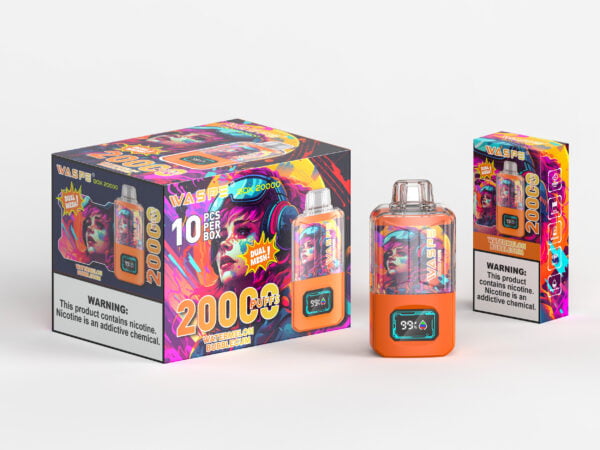 WASPE 20000 PUFFS Коробка с двойной сеткой 0% 2% 3% 5% Никотиновый одноразовый вейп оптом - JumpVape - 14