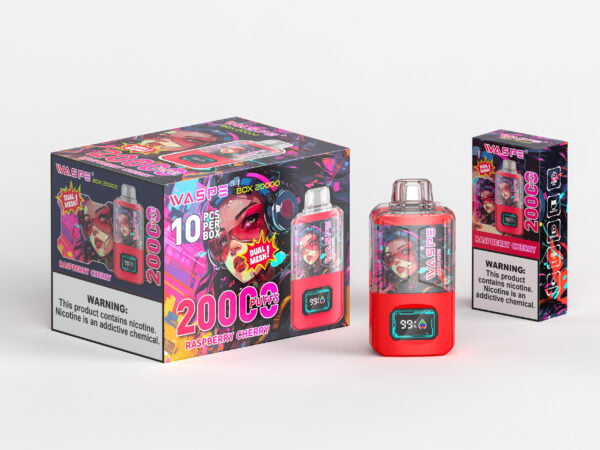 WASPE 20000 PUFFS Коробка с двойной сеткой 0% 2% 3% 5% Никотиновый одноразовый вейп оптом - JumpVape - 5