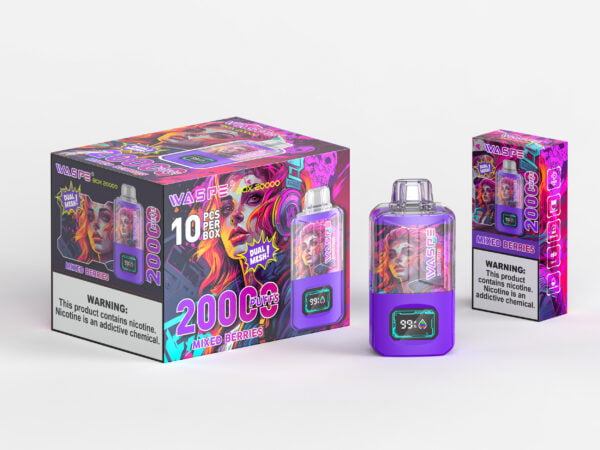 WASPE 20000 PUFFS Коробка с двойной сеткой 0% 2% 3% 5% Никотиновая одноразовая электронная сигарета оптом - JumpVape - 6