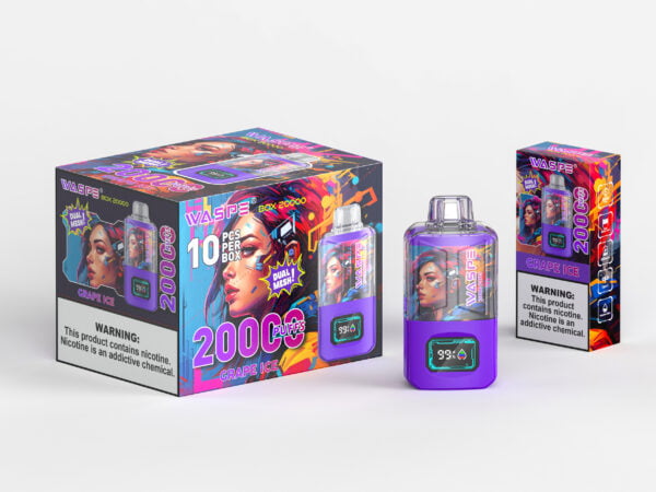 WASPE 20000 PUFFS Коробка с двойной сеткой 0% 2% 3% 5% Никотиновый одноразовый вейп оптом - JumpVape - 9