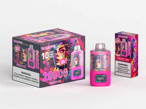 WASPE 20000 PUFFS Коробка с двойной сеткой 0% 2% 3% 5% Никотиновая одноразовая электронная сигарета оптом - JumpVape - 11