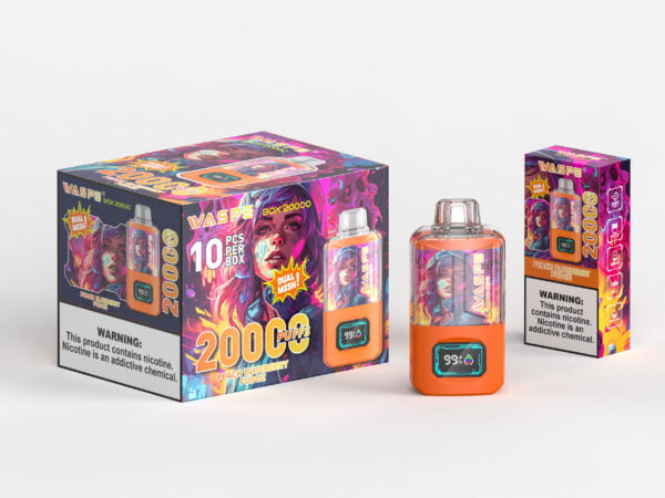 WASPE 20000 PUFFS Коробка с двойной сеткой 0% 2% 3% 5% Никотиновый одноразовый вейп оптом - JumpVape - 12