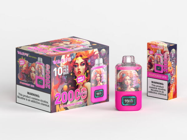 WASPE 20000 PUFFS Коробка с двойной сеткой 0% 2% 3% 5% Никотиновая одноразовая электронная сигарета оптом - JumpVape - 15