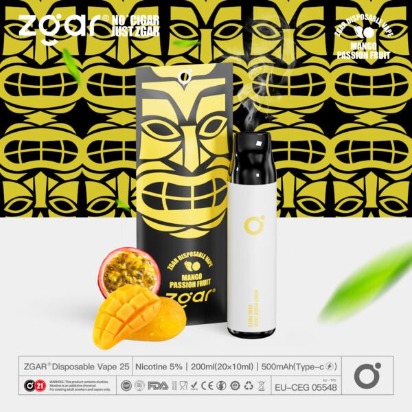 ZGAR ZG25 3000 Puffs 5% Nicotine Rechargeable Disposable Pod Wholesale - JumpVape - 8