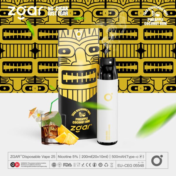 ZGAR ZG25 3000 Puffs 5% Nicotine Rechargeable Disposable Pod Wholesale - JumpVape - 5