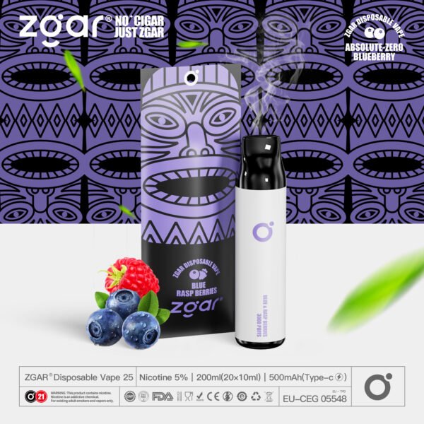 ZGAR ZG25 3000 Puffs 5% Nicotine Rechargeable Disposable Pod Wholesale - JumpVape - 17