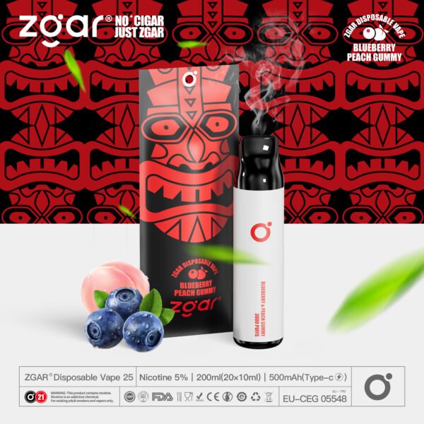 ZGAR ZG25 3000 Puffs 5% Nicotine Rechargeable Disposable Pod Wholesale - JumpVape - 16