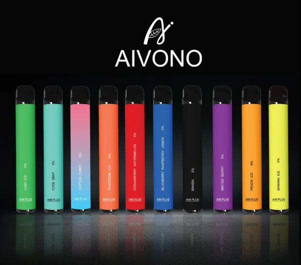 AIVONO AIM PLUS 800 Puffs 0% 2% 5% Перезаряджувана одноразова ручка для вейпів з низьким вмістом нікотину Купуйте оптом - JumpVape - 1
