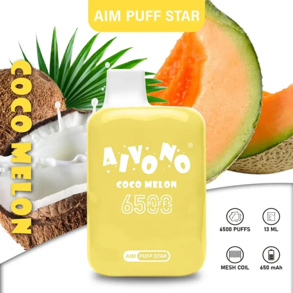 AIVONO AIM PUFFSTAR 6500 Puffs 0% 2% 5% Vapes desechables recargables con bajo contenido de nicotina Compra a granel al por mayor - JumpVape - 6