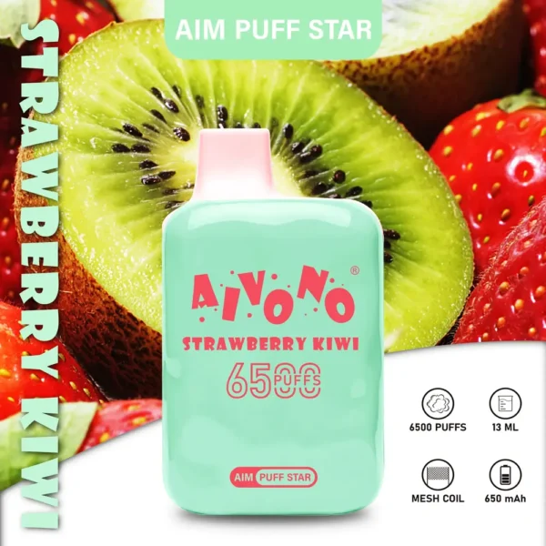 AIVONO AIM PUFFSTAR 6500 Puffs 0% 2% 5% Vapes desechables recargables con bajo contenido de nicotina Compra a granel al por mayor - JumpVape - 7