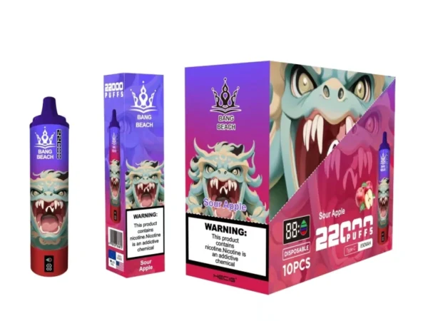 Bang Beach 22000 Puffs 0% 2% 3% 5% Аккумуляторная ручка с низким содержанием никотина. Купить одноразовую ручку для вейпа оптом - JumpVape - 4