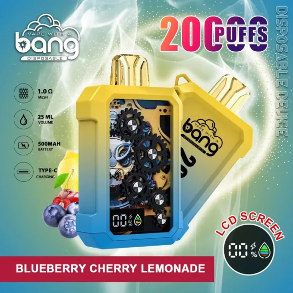 Bang Gear Tick Tock 20000 Puffs 0% 2% 3% 5% Low Nicotine Rechargeable Disposable Vapes Pen Bulk Buy Wholesale - JumpVape - 1