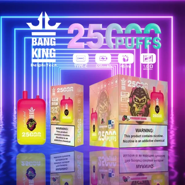 Bang King 25000 Puffs Dual Pods 0% 2% 3% 5% Low Nicotine Rechargeable Disposable Vapes Pen Bulk Buy Wholesale - JumpVape - 9