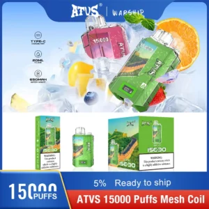 Atvs 15000 Puffs 5% Caneta Vapes Descartáveis ​​Recarregáveis ​​com Baixo Nicotina em Massa Compre no Atacado - JumpVape - 17