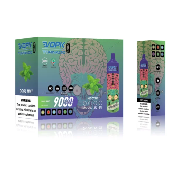VOPK Tornado 9000 Puffs 0% 2% 3% 5% Low Nicotine Rechargeable Disposable Vapes Pen Bulk Buy Wholesale - JumpVape - 5