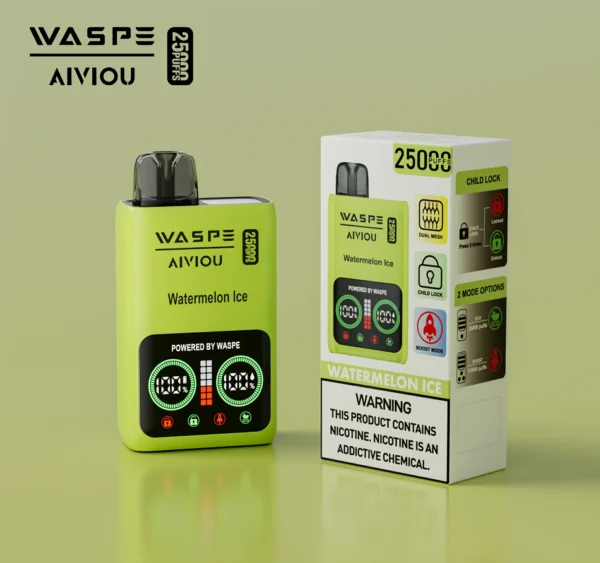 WASPE 25000 PUFFS Dual Mesh Box 0% 2% 5% Display a LED a basso contenuto di nicotina Penna per vaporizzatori usa e getta ricaricabile all'ingrosso Acquista all'ingrosso - JumpVape - 6