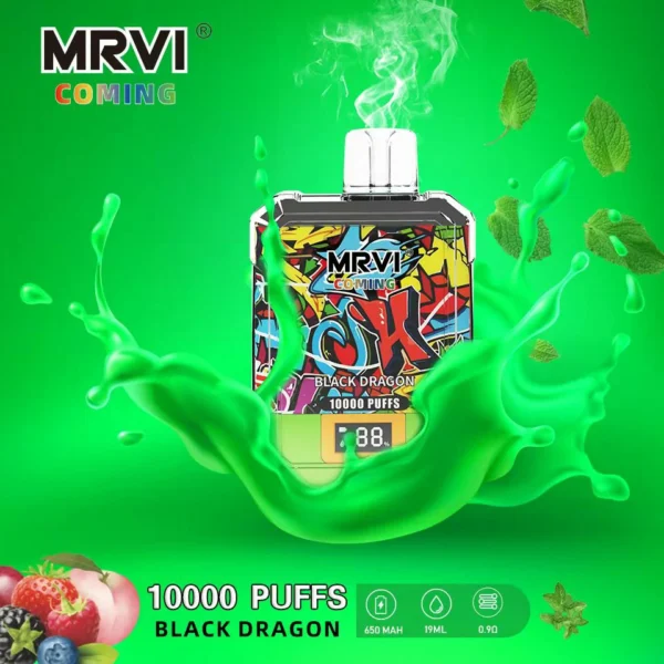 MRVI Coming 10000 Puffs Digital Screen 2% 3% 5% Перезаряджувана одноразова ручка для електронних сигарет з низьким вмістом нікотину Купуйте оптом - JumpVape - 3