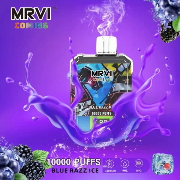 MRVI Coming 10000 Puffs Digital Screen 2% 3% 5% Перезаряджувана одноразова ручка для електронних сигарет з низьким вмістом нікотину Купуйте оптом - JumpVape - 9