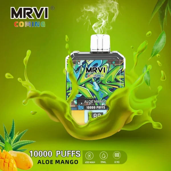 MRVI Coming 10000 Puffs Digital Screen 2% 3% 5% Перезаряджувана одноразова ручка для електронних сигарет з низьким вмістом нікотину Купуйте оптом - JumpVape - 10
