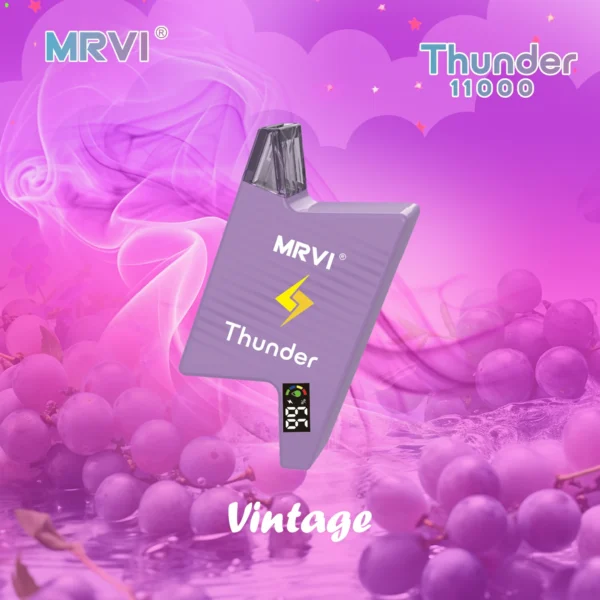 Ecran digital MRVI Thunder 11000 Puffs 2% 3% 5% Stilo vape reîncărcabil de unică folosință cu conținut scăzut de nicotină Vrac Cumpărați cu ridicata - JumpVape - 5