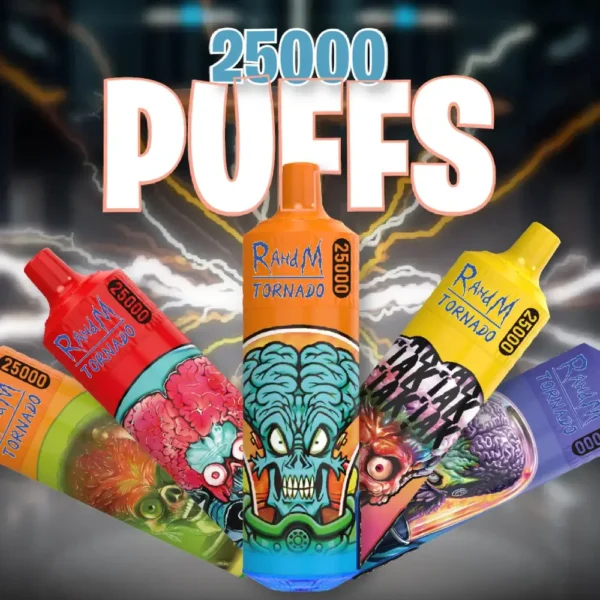 RahdM Tornado 25000 Puffs 2% Low Nicotine Rechargeable Disposable Vapes Pen Bulk Buy Wholesale - JumpVape - 1
