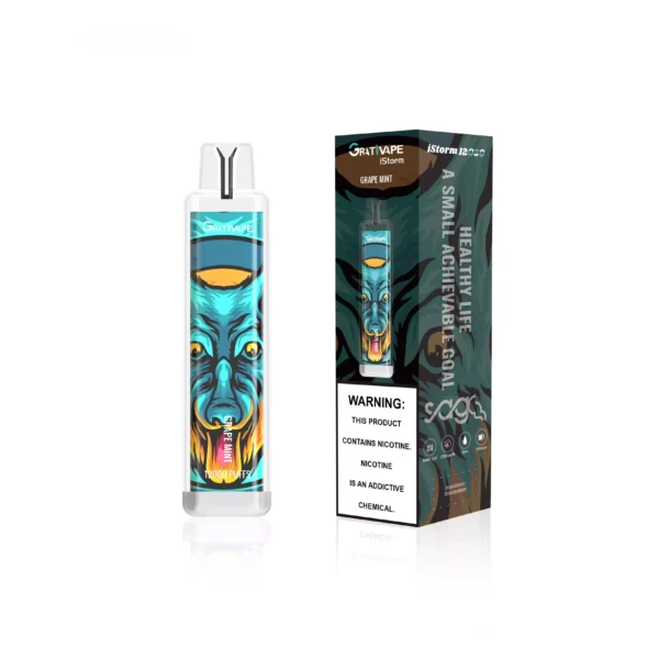 Grativape iStorm 12000 vpihov 0% 2% 3% 5% Nizkonikotinsko pero za enkratno uporabo za enkratno uporabo Nakup na debelo - JumpVape - 8