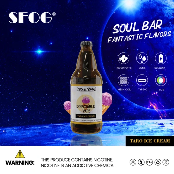SFOG SOUL BAR 15000 vpihov RGB 5% pero za enkratno uporabo z nizko vsebnostjo nikotina, na debelo Nakup na debelo - JumpVape - 16