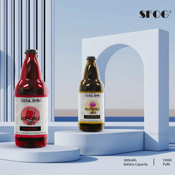 SFOG SOUL BAR 15000 vpihov RGB 5% pero za enkratno uporabo z nizko vsebnostjo nikotina, na debelo Nakup na debelo - JumpVape - 1